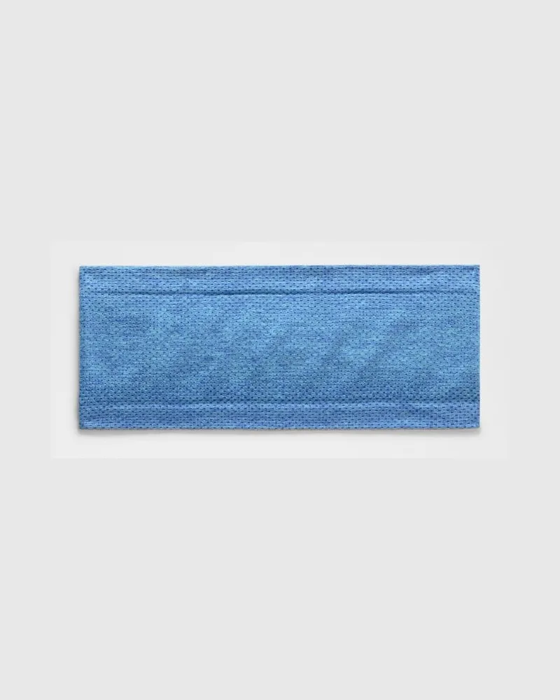LULULEMON Metal Vent Tech Nahtloses, breites Stirnband in Beach Ball Blue/Ocean Wave Beach