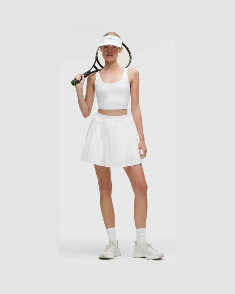 LULULEMON Plissierter Tennisrock mit hohem Bund Lang für Frauen – Größe in White White