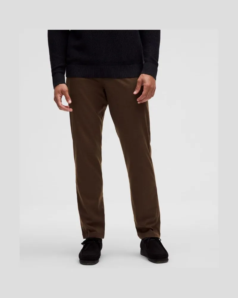 LULULEMON ABC Chinohose im Classic Fit Flanell für Männer – 81 cm – Größe in Heathered Brown Soil Heathered