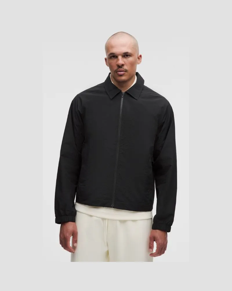 LULULEMON Jacke mit Kragen aus Baumwollgemisch für Männer – Größe in Black Black