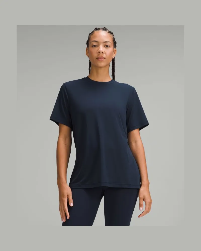 LULULEMON Trainings-T-Shirt aus Jersey für Frauen – Größe in True Navy True