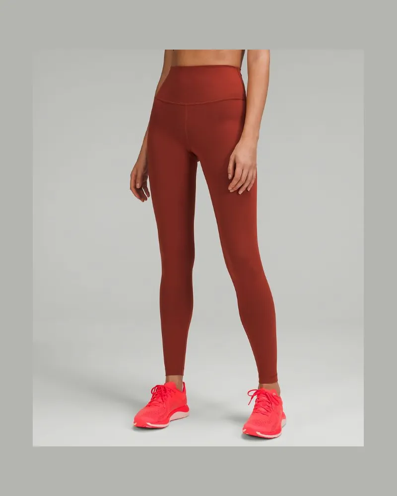 LULULEMON Wunder Train Leggings mit hohem Bund für Frauen – 71 cm – Größe in Cayenne Cayenne