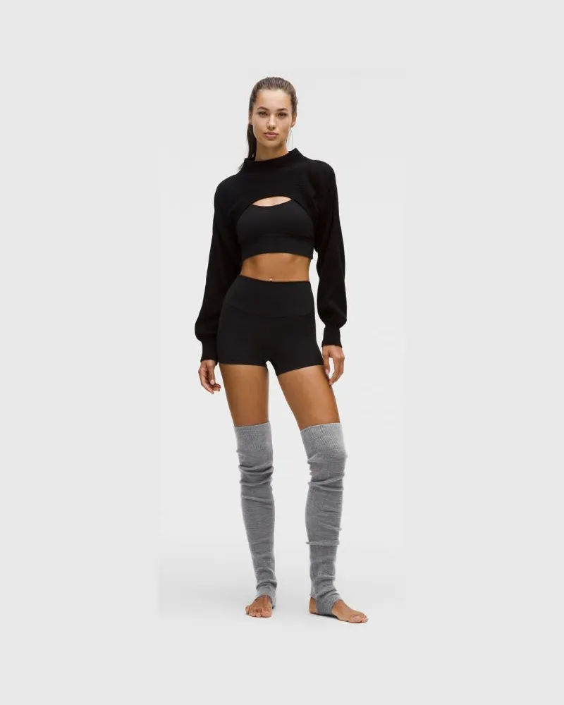 LULULEMON Evolution Beinwärmer – Größe in Heathered Asphalt Grey Heathered