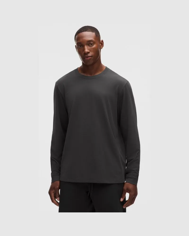 LULULEMON Zeroed In Langarmshirt für Männer – Größe in Graphite Grey Graphite