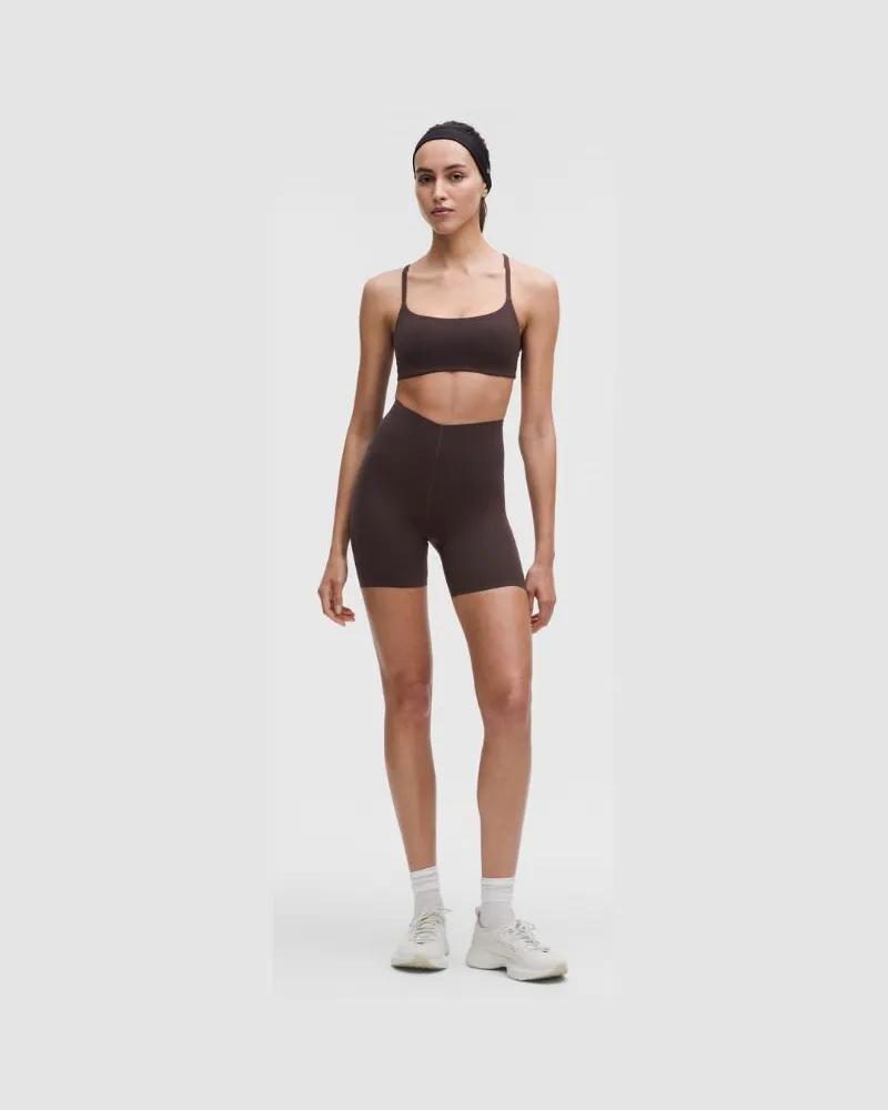 LULULEMON Glow Up Shorts mit superhohem Bund für Frauen – 15 cm – Größe in Sequoia Sequoia