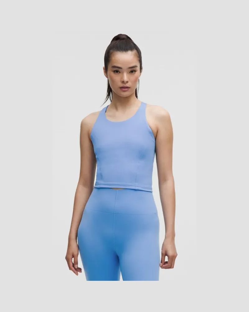 LULULEMON Wunder Train Racerback-Tanktop Mittlerer Halt für B/C-Cups für Frauen – Größe in Pool Party Pool