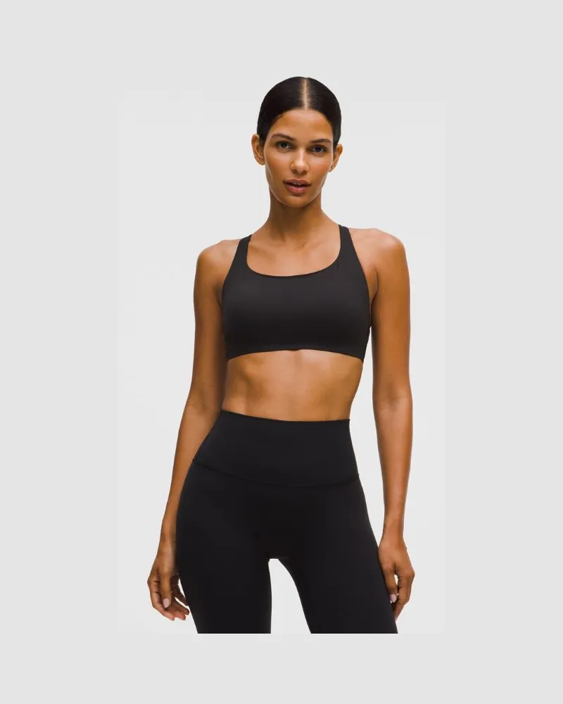 LULULEMON Everlux Sport-BH mit Trägern Mittlerer Halt für B/C-Cups für Frauen – Größe in Black Black