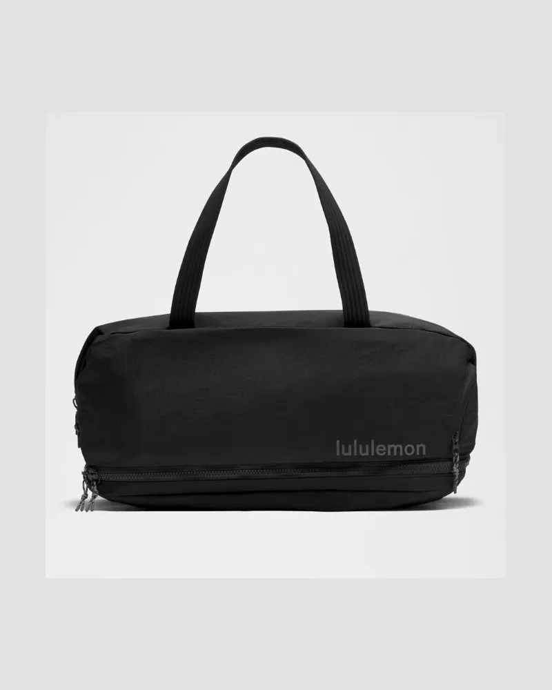 LULULEMON 3-in-1 Gym Duffle Bag Größe in Black/Graphite Grey Black