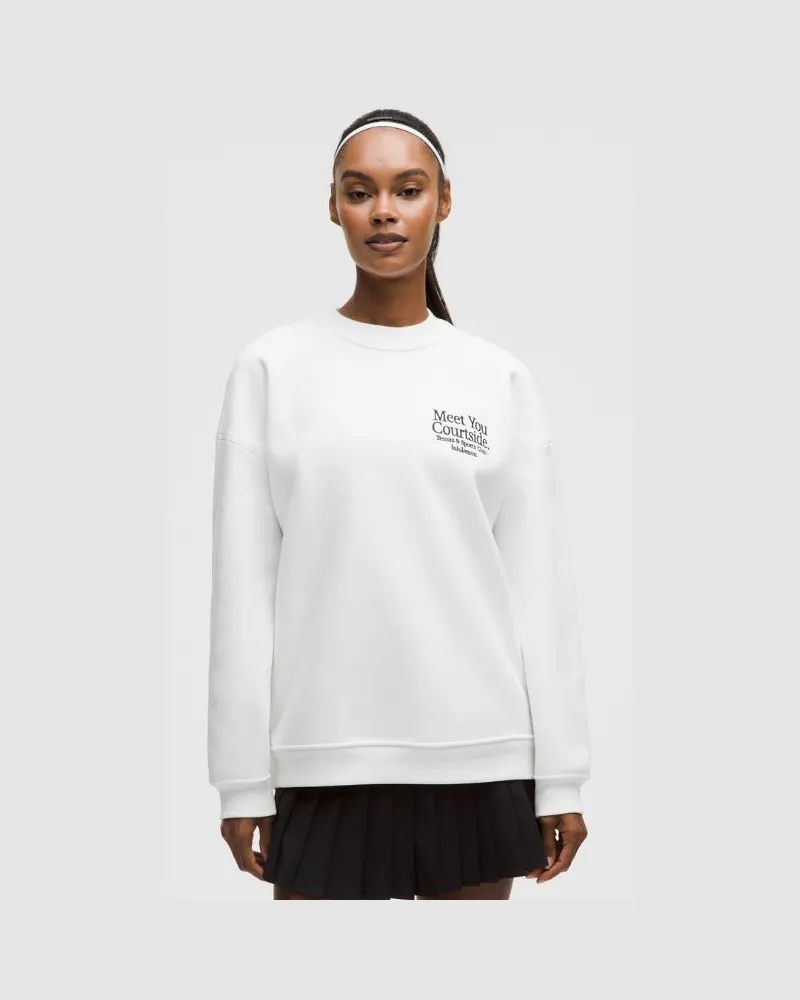 LULULEMON Big Cozy Oversized-Pullover Tennis für Frauen – Größe in White White