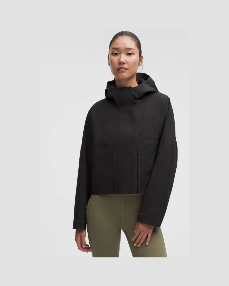 LULULEMON Rain Chaser-Jacke für Frauen – Größe in Schwarz Schwarz