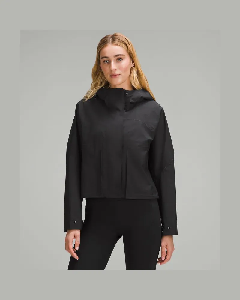 LULULEMON Rain Chaser-Jacke für Frauen – Größe in Schwarz Schwarz