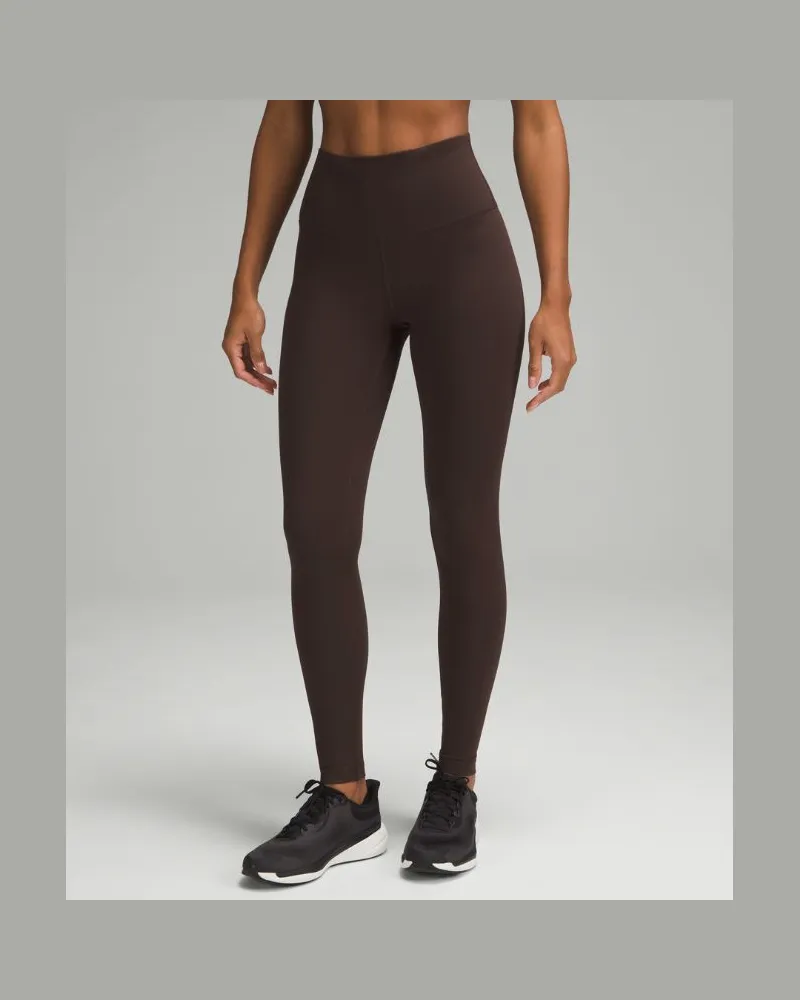 LULULEMON Wunder Train Leggings mit hohem Bund für Frauen – 79 cm – Größe in Espresso Espresso