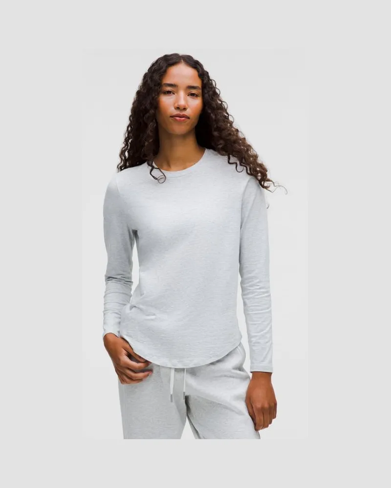LULULEMON Love Langarmshirt für Frauen – Größe in Heathered Core Ultra Light Grey Heathered