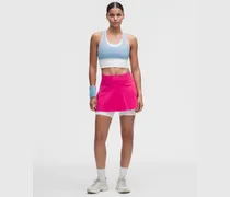 Tennisrock mit langem Liner für Frauen – Neon – Größe