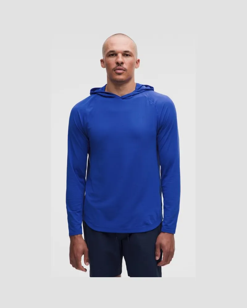 LULULEMON License to Train Hoodie für Männer – Größe in Beach Ball Blue Beach