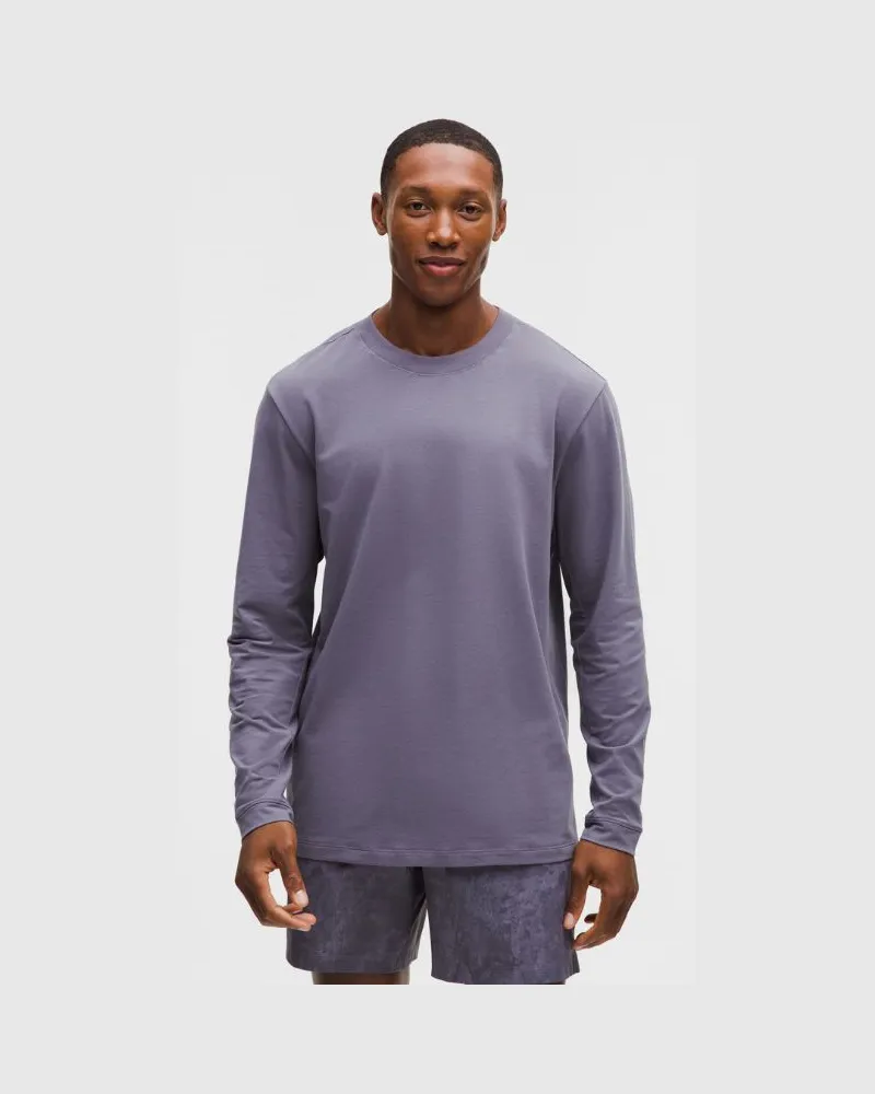 LULULEMON Zeroed In Langarmshirt für Männer – Größe in Grape Mist Grape