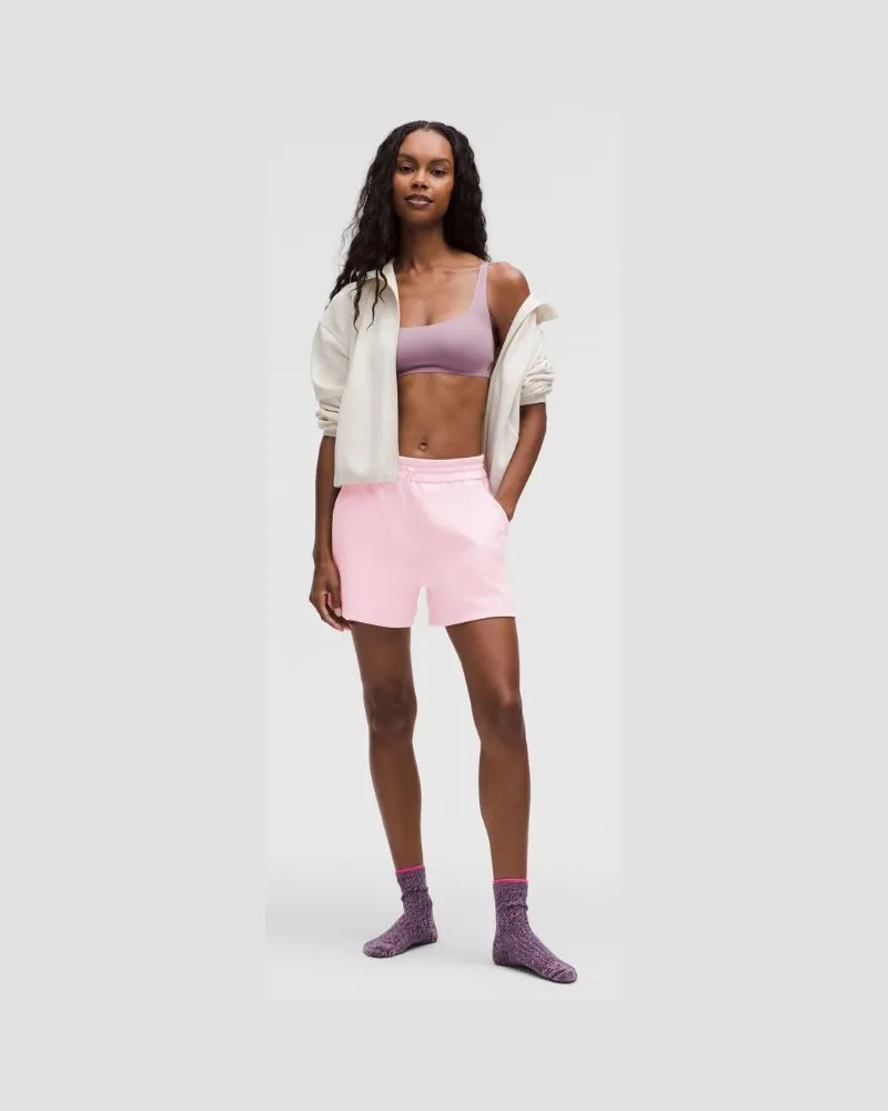 LULULEMON Softstreme Shorts mit hohem Bund für Frauen – 10 cm – Größe in Pink Organza Pink