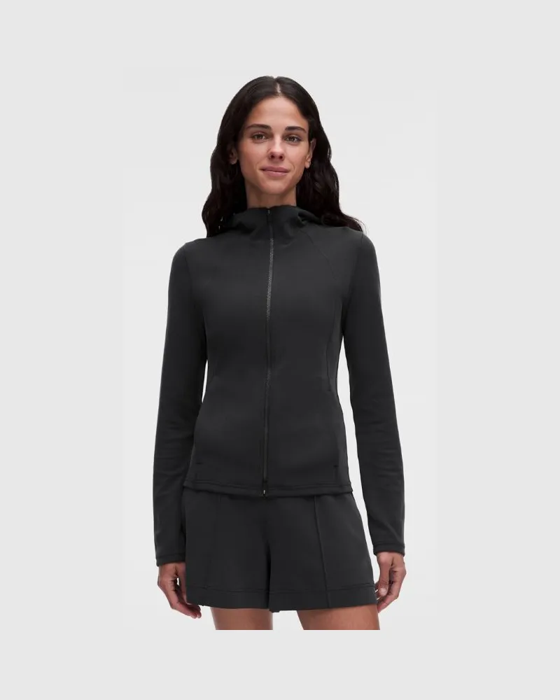 LULULEMON Leichter Softstreme Hoodie mit Reißverschluss für Frauen – Größe in Schwarz Schwarz