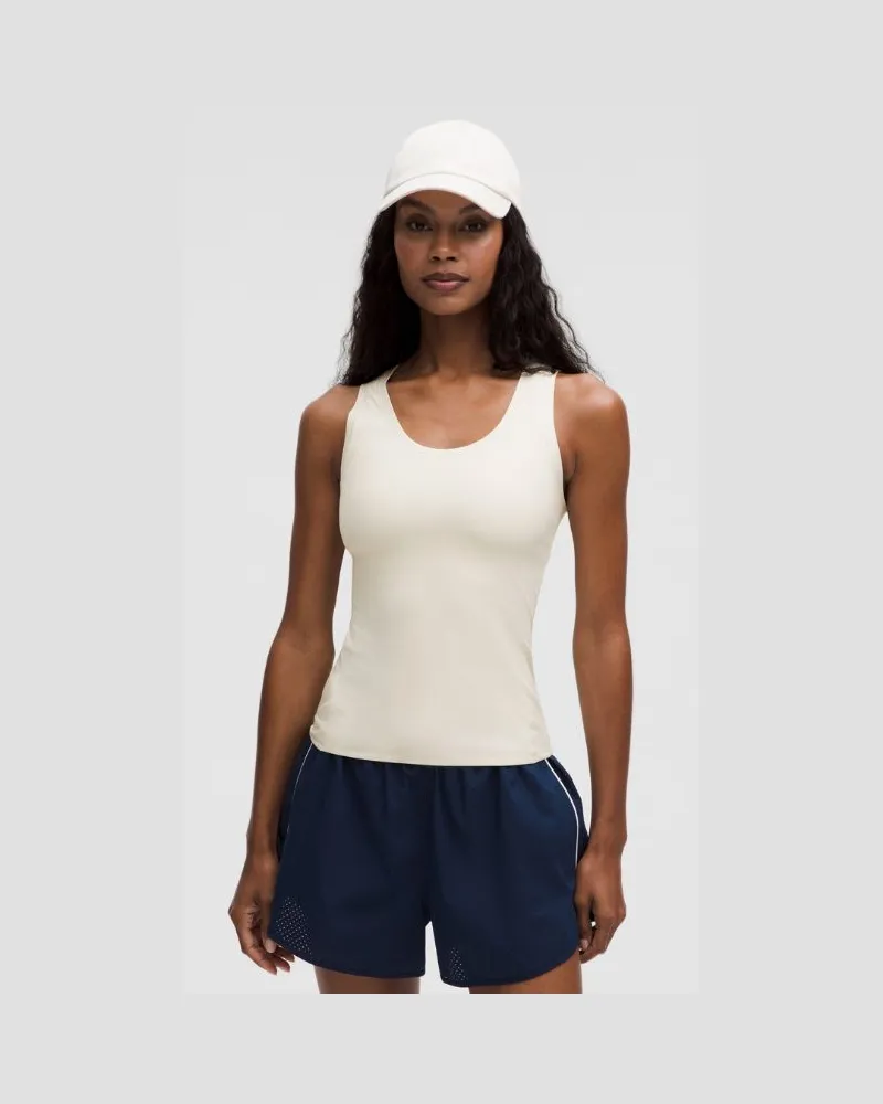 LULULEMON Wundermost Tanktop mit U-Ausschnitt aus supersoftem Nulu für Frauen – Größe in Light Ivory Light