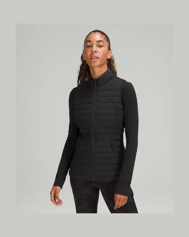 LULULEMON Pack It Down Daunenweste mit Füllkraft 700 für Frauen – Größe in Black Black