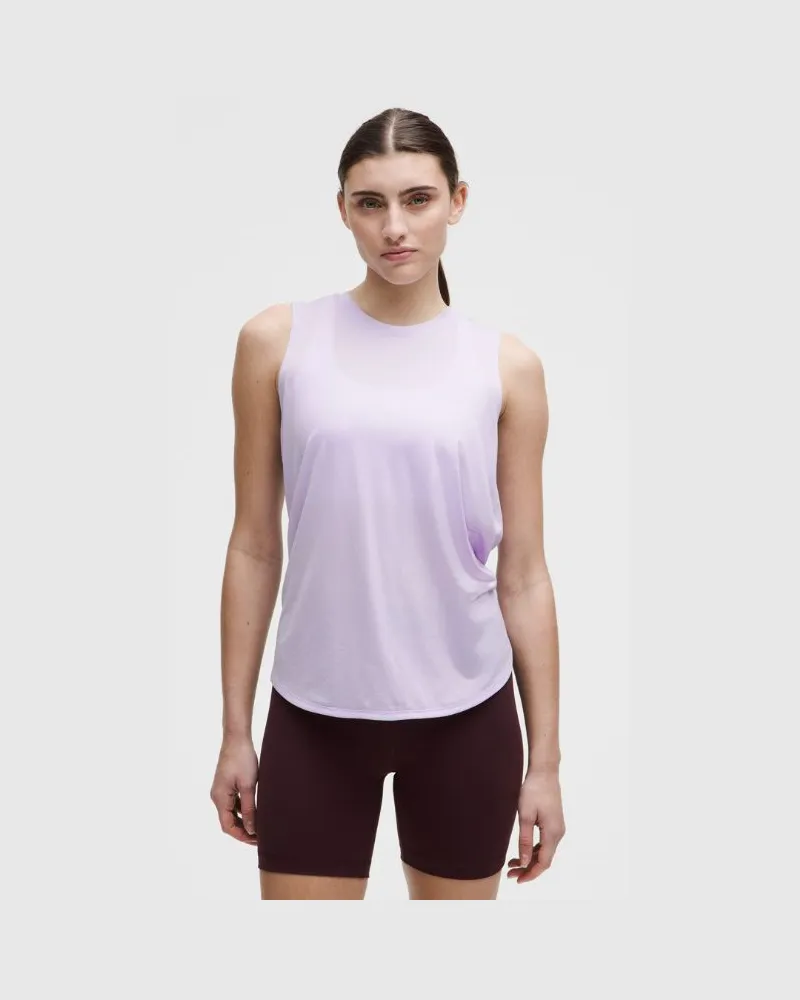 LULULEMON Leichtes Trainings-Tanktop mit geteilter Rückseite für Frauen – Größe in Lavender Frost Lavender