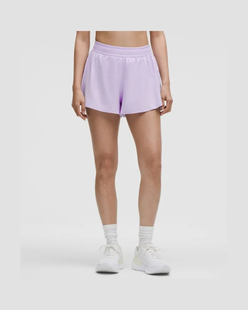 LULULEMON Pace Crush Shorts mit hohem Bund für Frauen – 6 cm – Größe in Lavender Frost Lavender