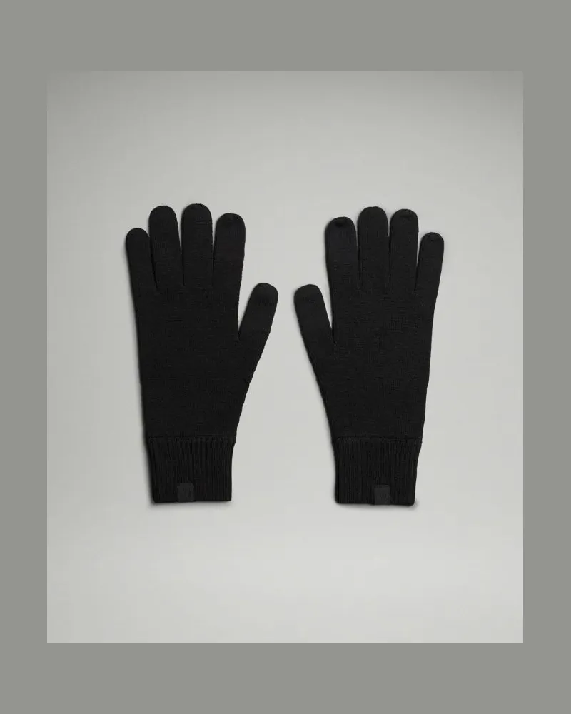 LULULEMON Warm Revelation-Handschuhe – Größe in Schwarz Schwarz