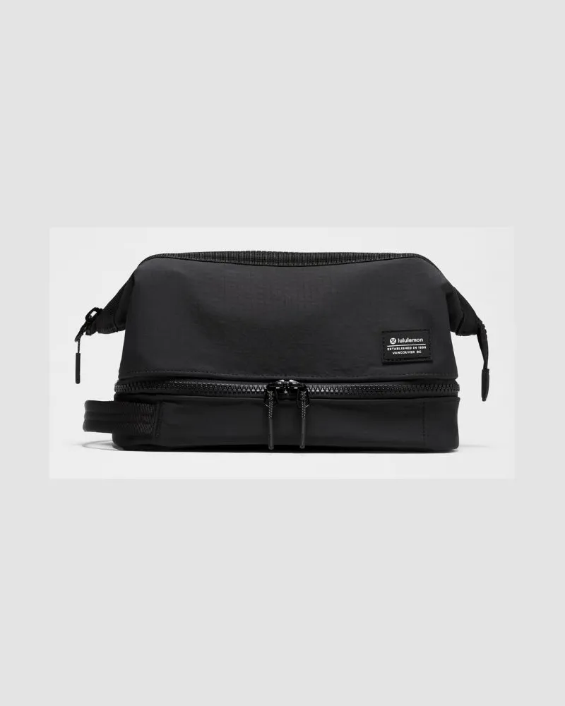 LULULEMON Kosmetiktasche mit 2 Fächern in Schwarz Schwarz