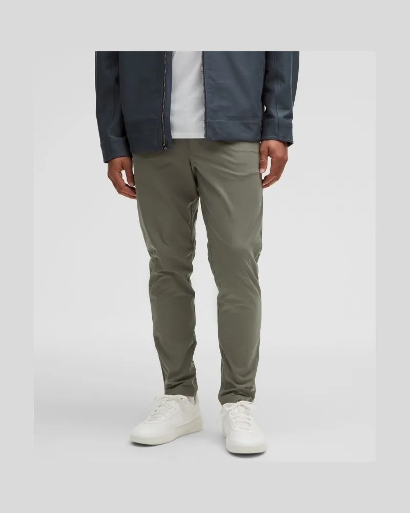 LULULEMON ABC Hose im Slim Fit mit 5 Taschen Warpstreme für Männer – 76 cm – Größe in Grey Sage Grey