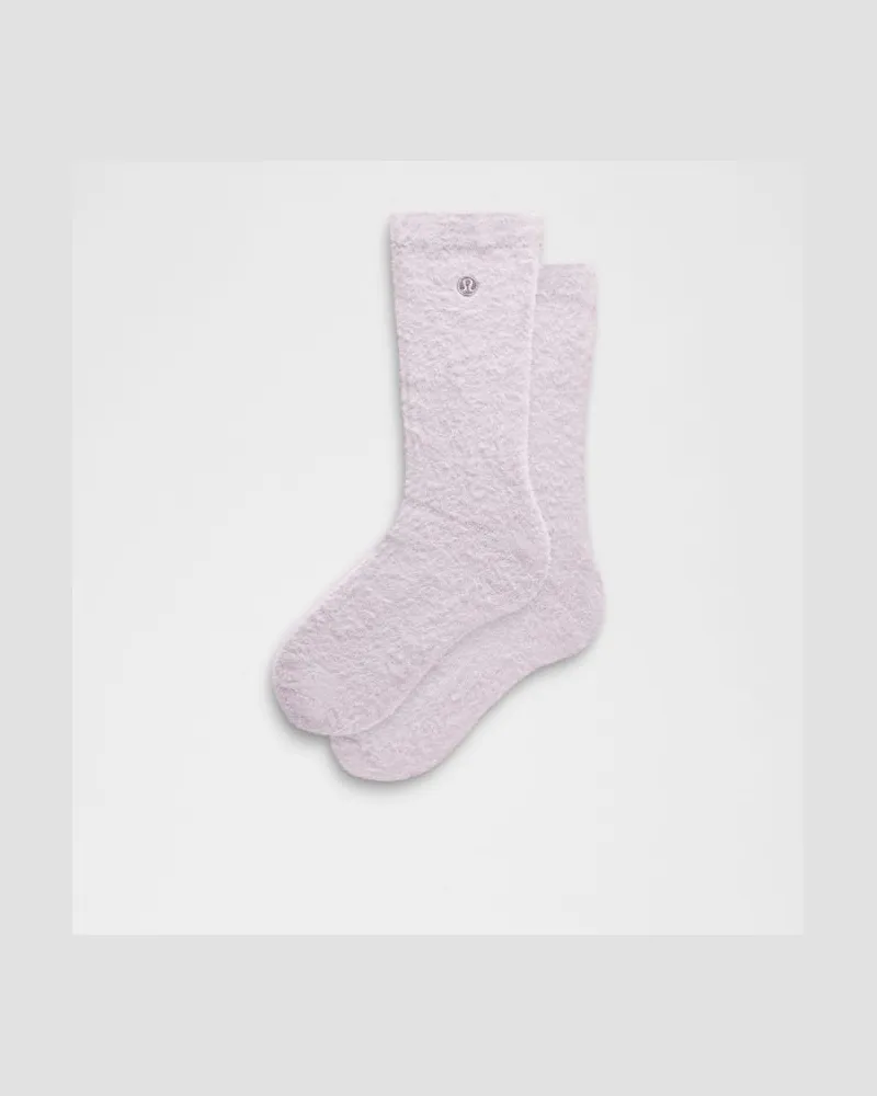 LULULEMON Flauschige Crew-Socken – Größe in Sheer Violet Sheer