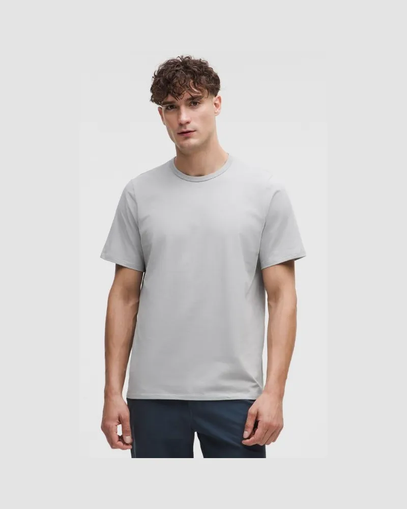 LULULEMON T-Shirt aus Bio- im Classic Fit für Männer – Größe in Silver Drop Silver