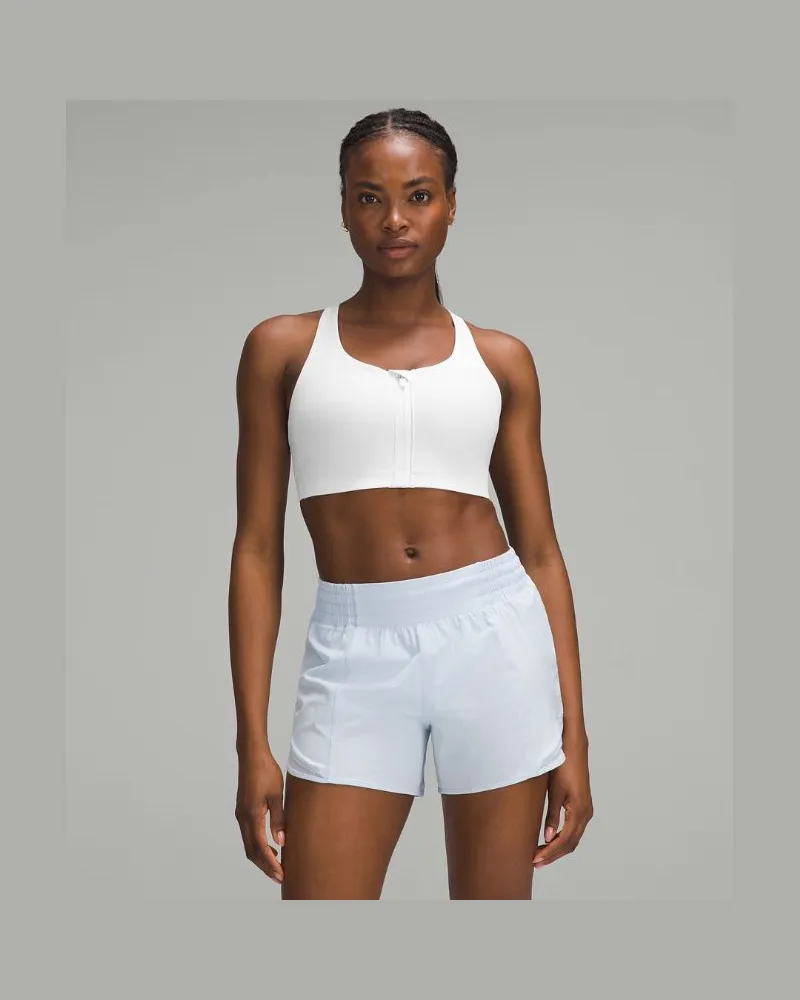 LULULEMON Energy BH mit starkem Halt und Frontreißverschluss für B–G-Cups für Frauen – Größe in White White