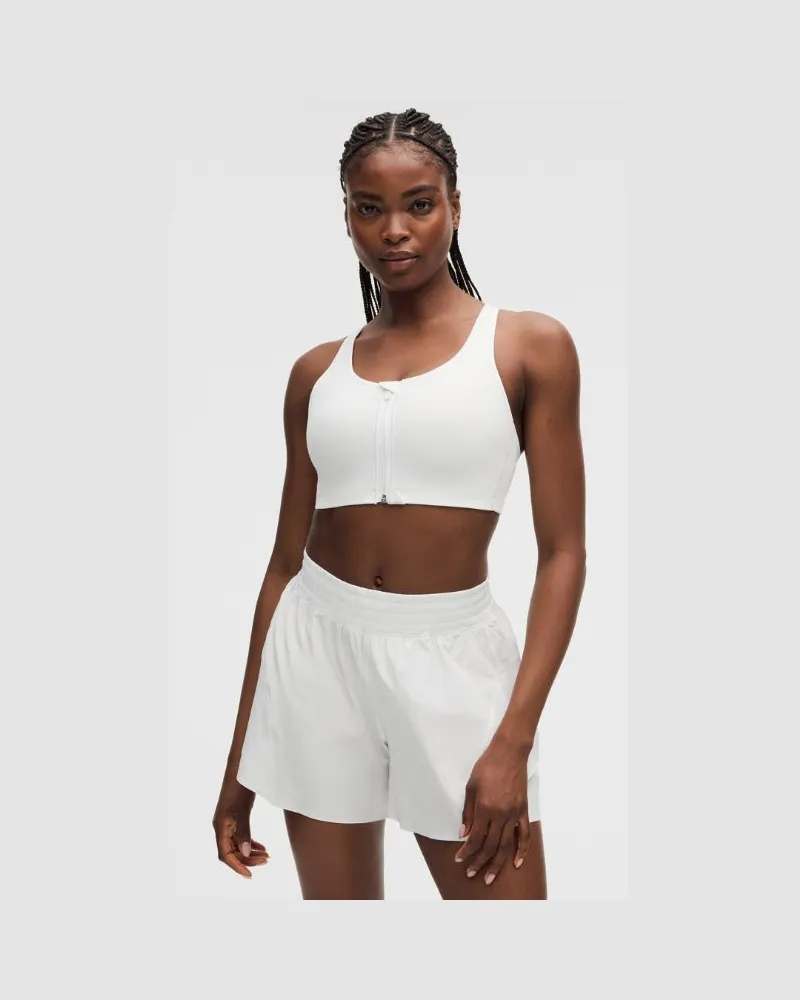 LULULEMON Energy BH mit starkem Halt und Frontreißverschluss für B–G-Cups für Frauen – Größe in White White