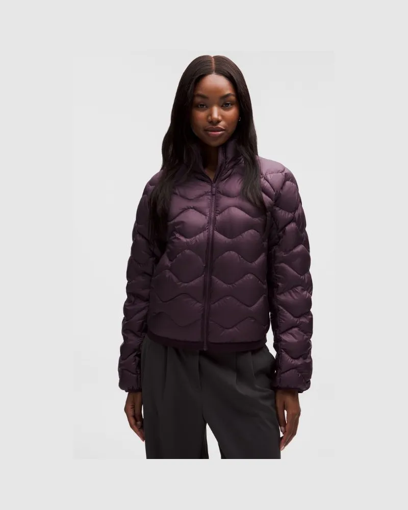 LULULEMON Featherweight 900-Down-Fill Quilted Jacket für Frauen – Größe in Black Plum Black