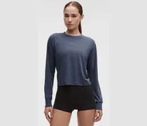 Trainings-Langarmshirt aus Jersey Logo für Frauen – Größe in Dusty Diamond