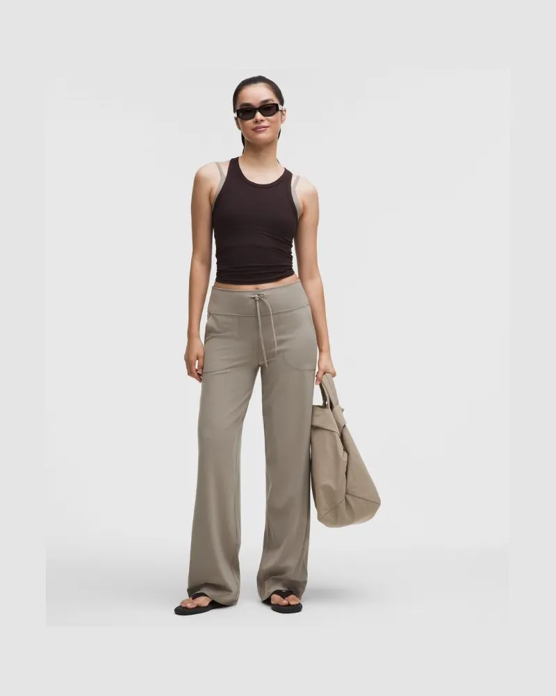 LULULEMON Throwback Still Hose für Frauen – Khaki – Größe Warm