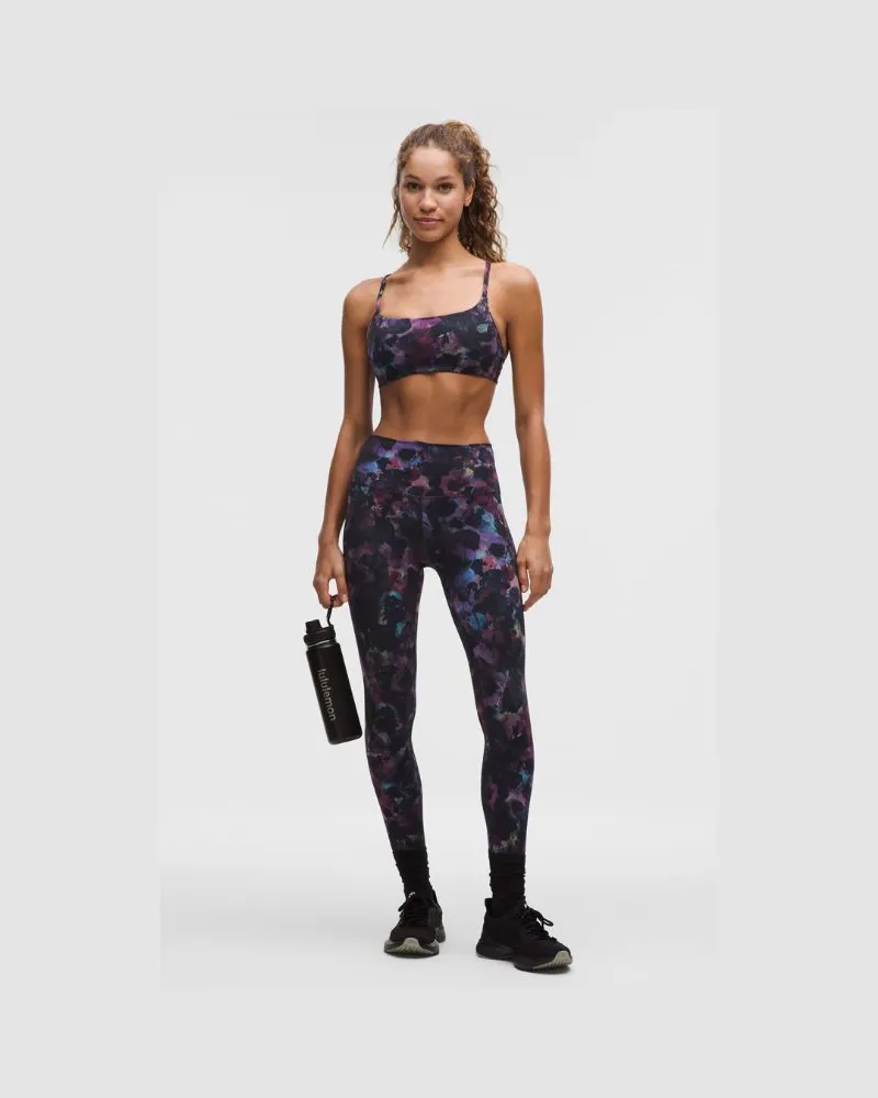 LULULEMON Wunder Train Leggings mit hohem Bund für Frauen – 64 cm – Größe in Opulent Floral Black Multi Opulent