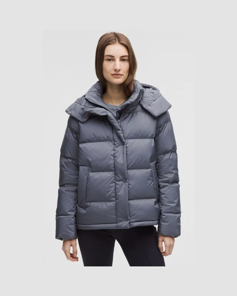 LULULEMON Pufferjacke mit 600er-Füllkraft für Frauen – Größe in Solar Grey/Rhino Grey Solar