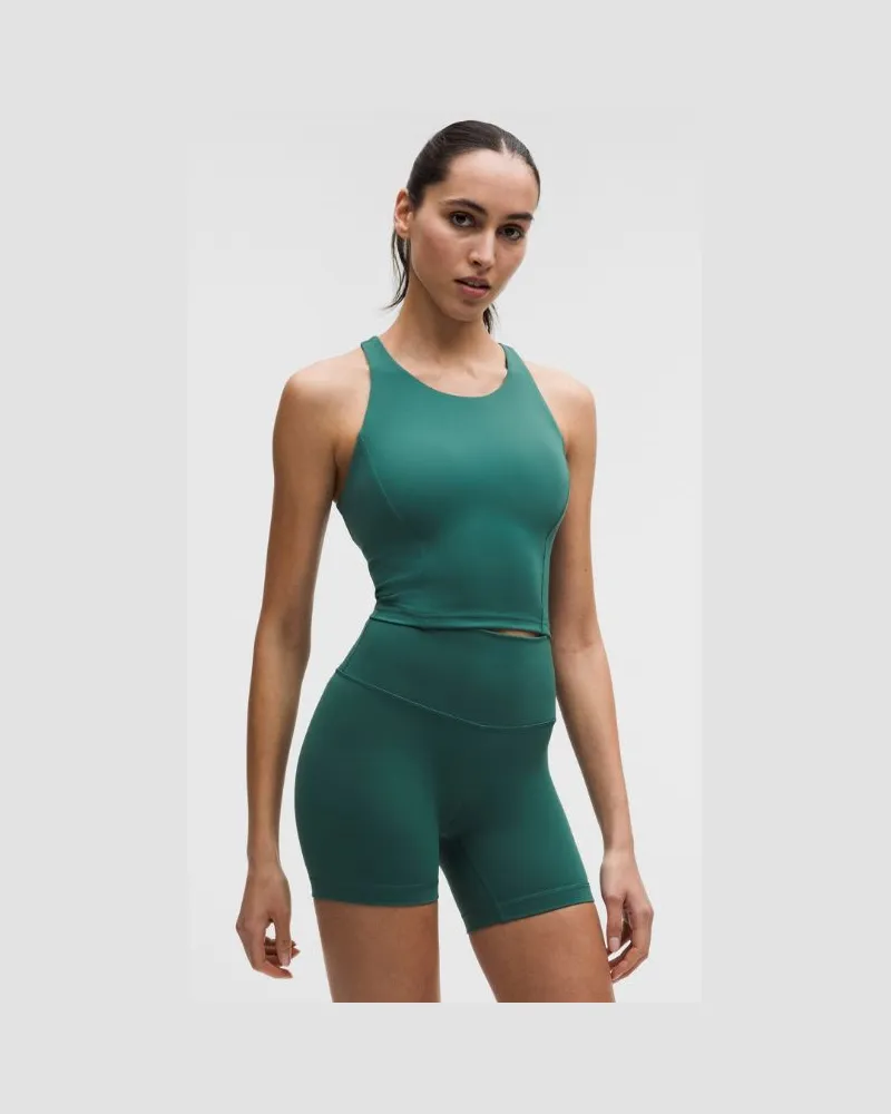 LULULEMON Wunder Train Racerback-Tanktop Mittlerer Halt für B/C-Cups für Frauen – Größe in Deep Marina Deep