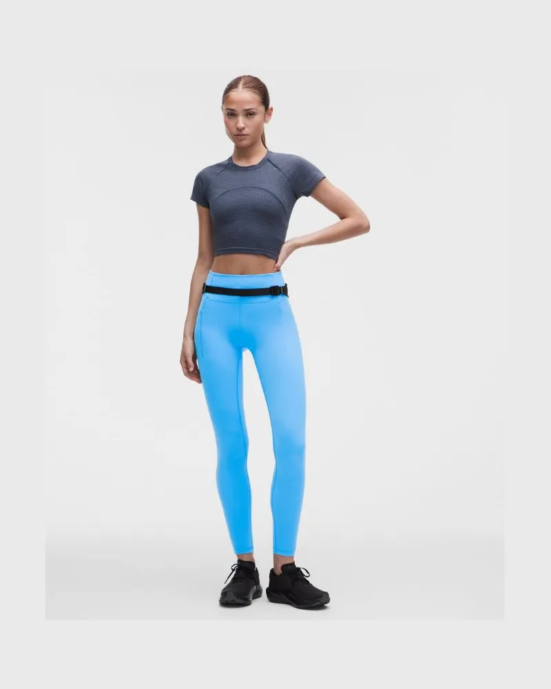 LULULEMON Swift Speed Leggings mit hohem Bund für Frauen – 71 cm – Größe in Ocean Wave Ocean