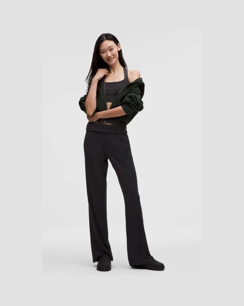 LULULEMON BeCalm Hose mit ausgestelltem Bein und mittelhohem Bund für Frauen – Größe in Black Black