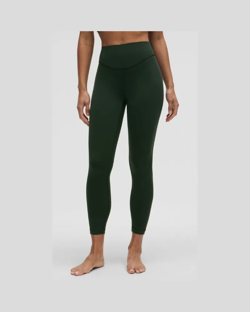 LULULEMON Wunder Under Leggings aus mit hohem Bund für Frauen – 64 cm – Größe in Rainforest Green Rainforest