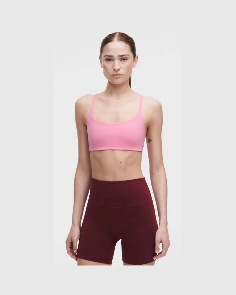 LULULEMON Wunder Train BH mit Racerback-Trägern Leichter Halt A/B-Cups für Frauen – Größe in Candy Cloud Candy