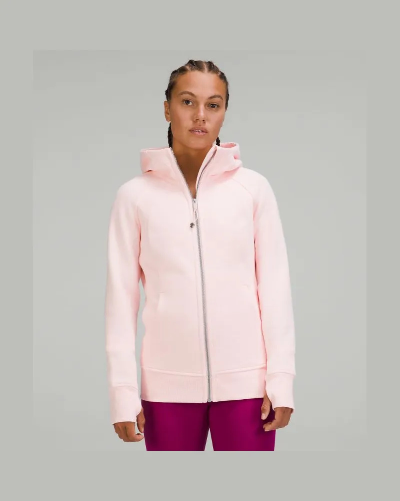 LULULEMON Scuba-Hoodie mit durchgehendem Reißverschluss für Frauen – Größe in Strawberry Milkshake Strawberry