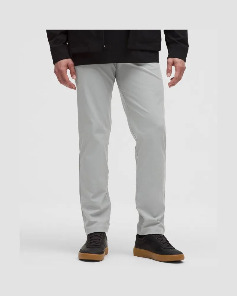 LULULEMON ABC Hose im Classic Fit mit 5 Taschen Warpstreme für Männer – 81 cm – Größe in Silver Drop Silver