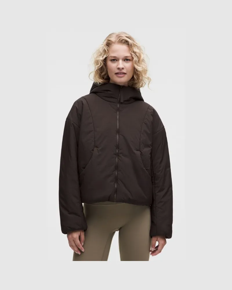 LULULEMON ThermoZen Isolierter Hoodie für Frauen – Größe in Mahogany Muse Mahogany