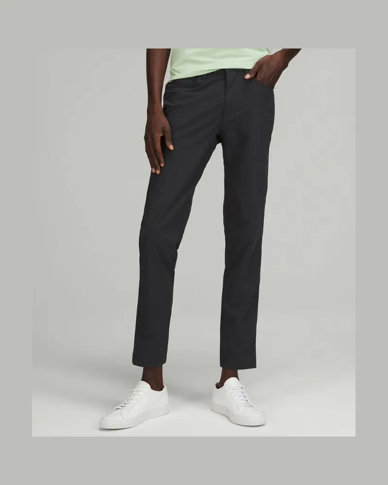 LULULEMON ABC Hose Skinny Warpstreme für Männer – 81 cm – Größe in Obsidian Obsidian