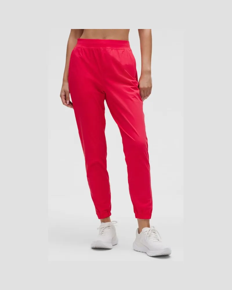 LULULEMON Adapted State Jogginghose mit hohem Bund Volle Länge für Frauen – Größe in Red Glow Red