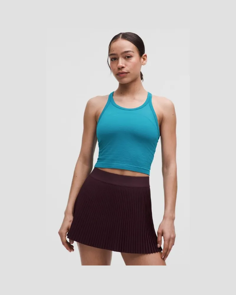 LULULEMON Swiftly Tech Crop-Tanktop mit Racerback 0 für Frauen – Größe in Hawaiian Blue Hawaiian