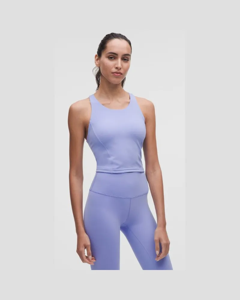 LULULEMON Wunder Train Racerback-Tanktop Mittlerer Halt für B/C-Cups für Frauen – Größe in Dusty Lilac Dusty